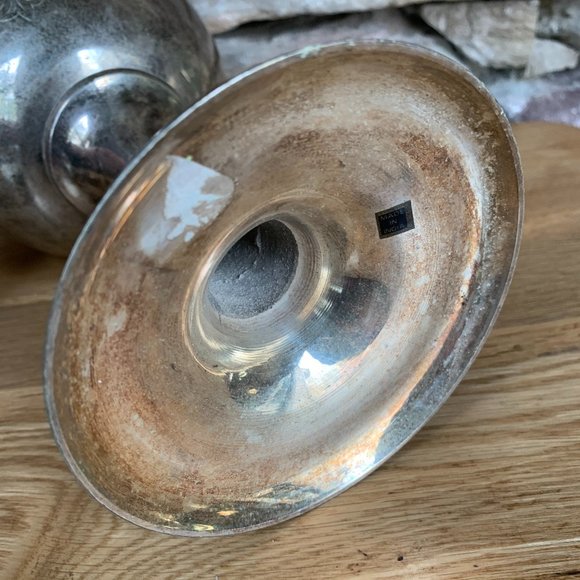 VTG Chalice XL India Silver Goblet Etched Extra Large Bohemian Altar Boho Decor - Picture 7 of 9